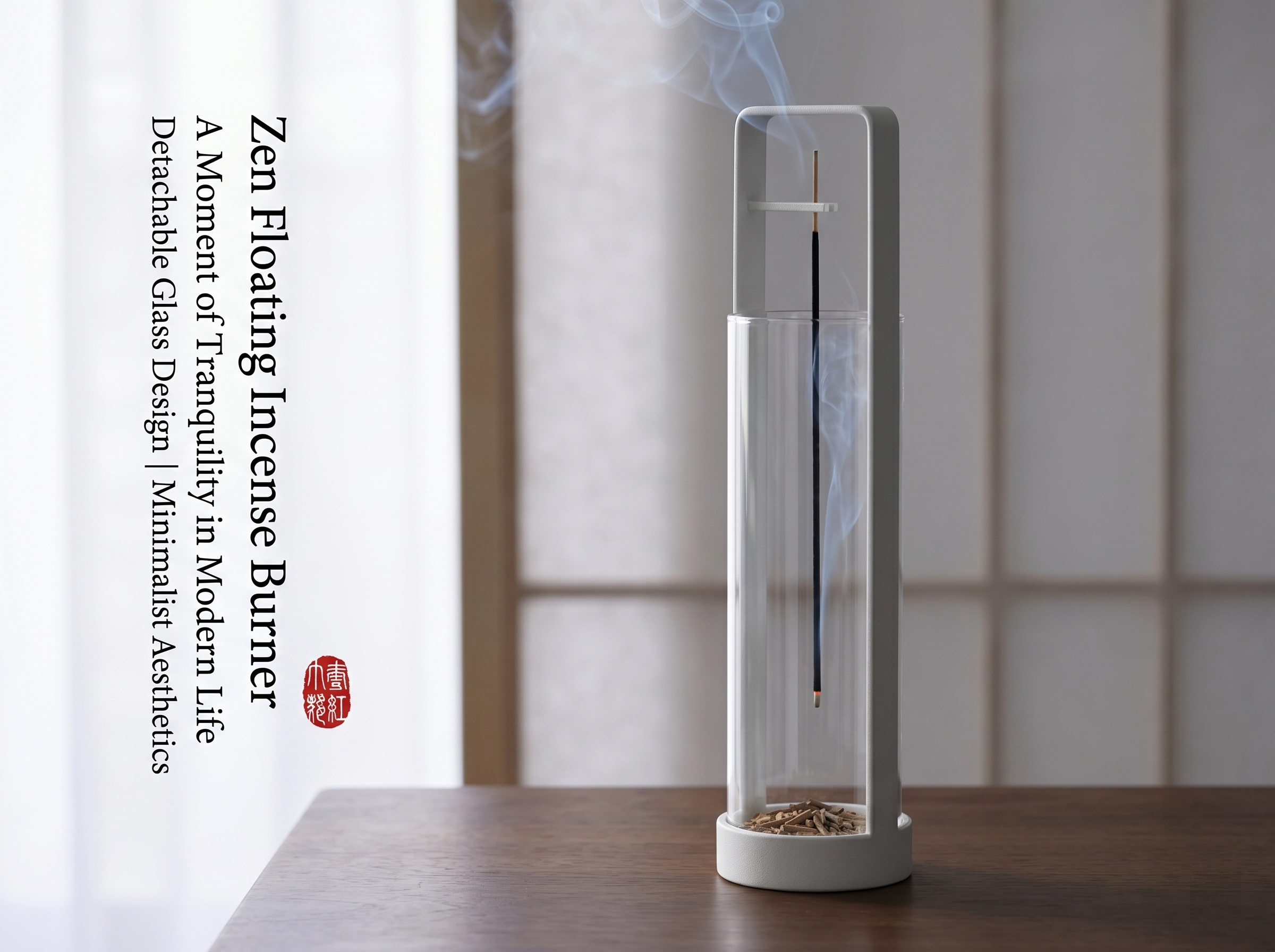 Zenflowing Detachable Glass Hanging Incense Burner