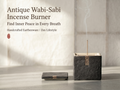 Zenflowing Antique Wabi-Sabi Earthenware Incense Burner