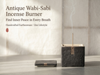 Zenflowing Antique Wabi-Sabi Earthenware Incense Burner