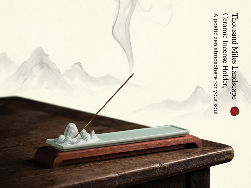 Zenflowing Thousand Miles Landscape Ceramic Incense Holder