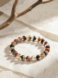 Zenflowing Natural Five Elements Phantom Crystal Bracelet – Four Seasons Harmony