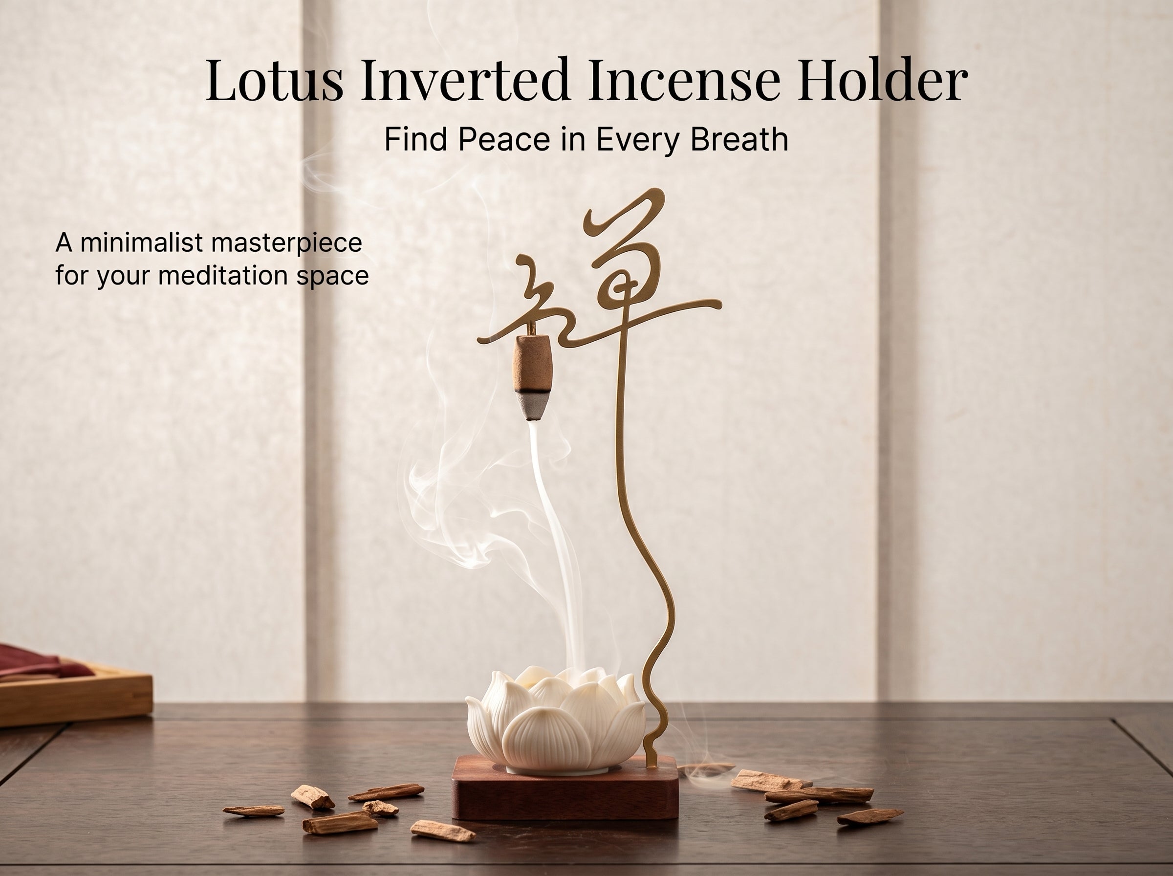 Zenflowing Lotus Serenity Inverted Incense Holder