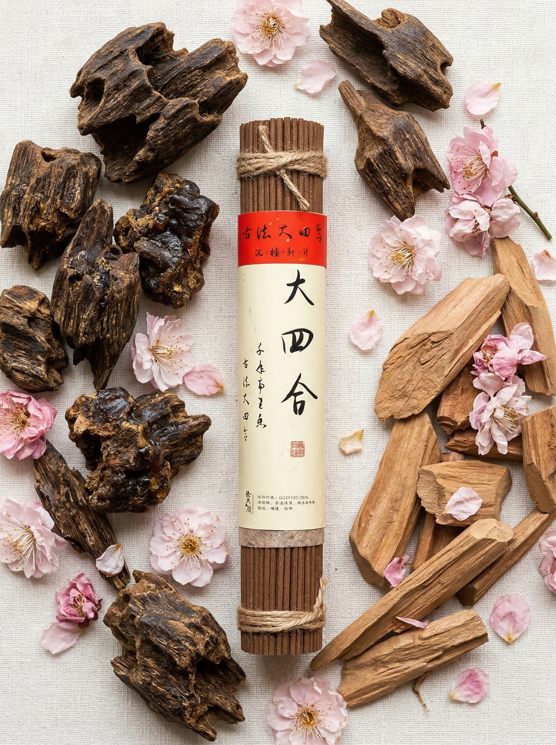 Zenflowing Home Blessing & Yoga Mindfulness Da Si He Plum Blossom Sinking Agarwood Incense Stick