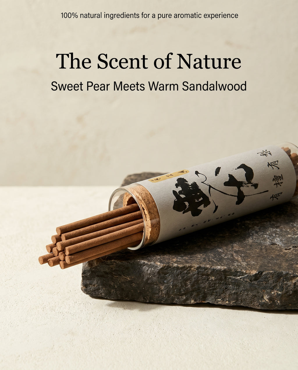 Zenflowing Carefree Calming Spirit & Nighttime Serenity Pear Sandalwood Incense Stick