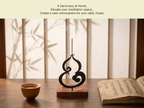 Zenflowing Taoist Gourd Harmony Copper & Wood Incense Holder