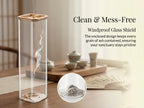 Zenflowing Transparent Glass Inverted Incense Burner