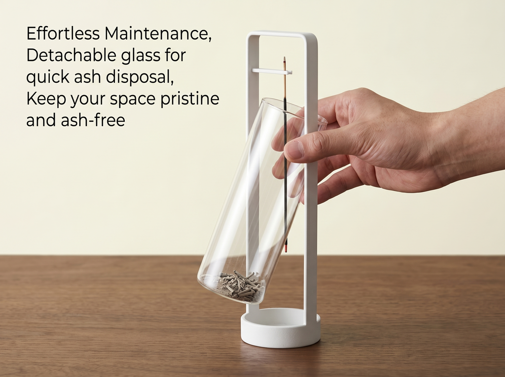Zenflowing Detachable Glass Hanging Incense Burner