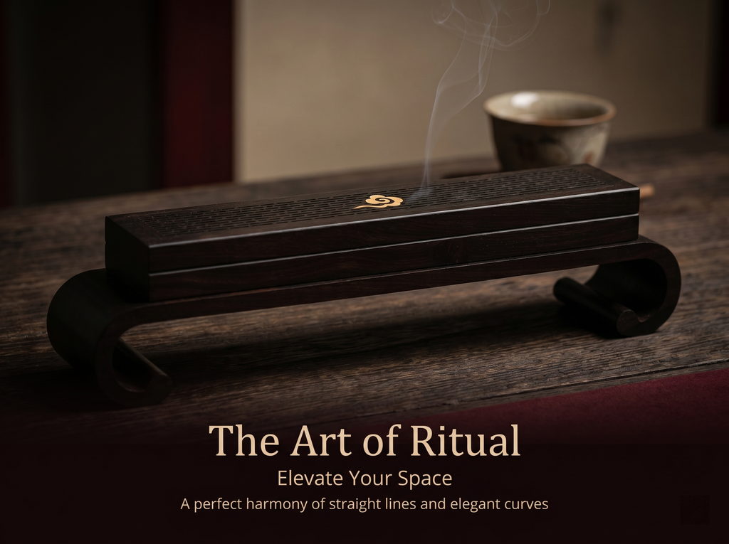Zenflowing Ebony Wood Horizontal Incense Box