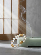 Zenflowing Natural White Crystal Ancient Wrapped Energy Bracelet