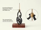 Zenflowing Taoist Gourd Harmony Copper & Wood Incense Holder