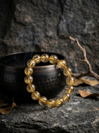 Zenflowing Natural Golden Rutilated Quartz Wealth Energy Bracelet