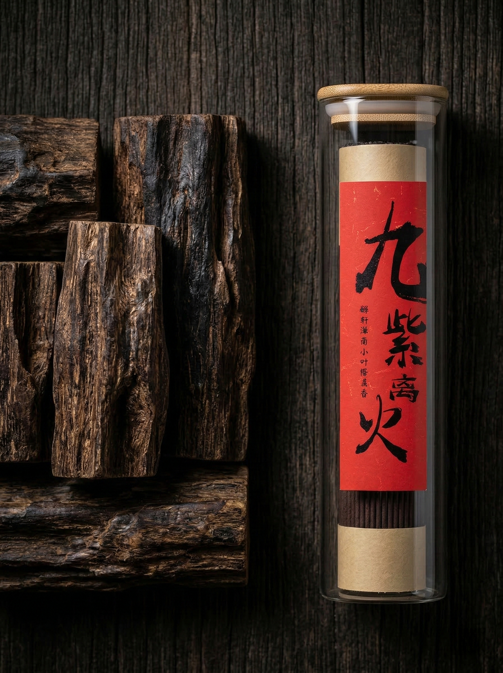 Zenflowing Zen Atmosphere & Mind Cultivation Nine Purple Li Fire Hainan Nightfall Wood Incense Stick