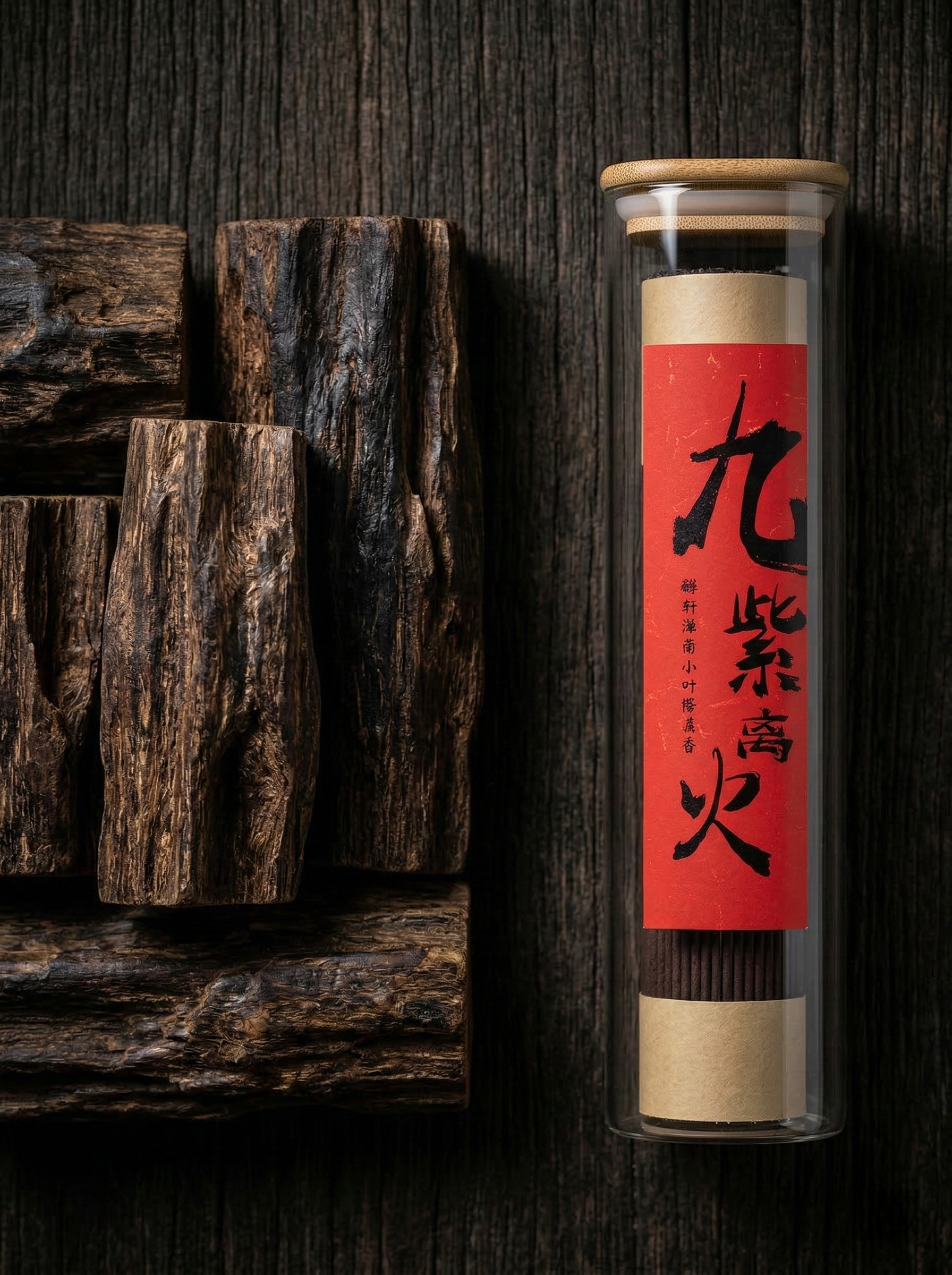 Zenflowing Zen Atmosphere & Mind Cultivation Nine Purple Li Fire Hainan Nightfall Wood Incense Stick