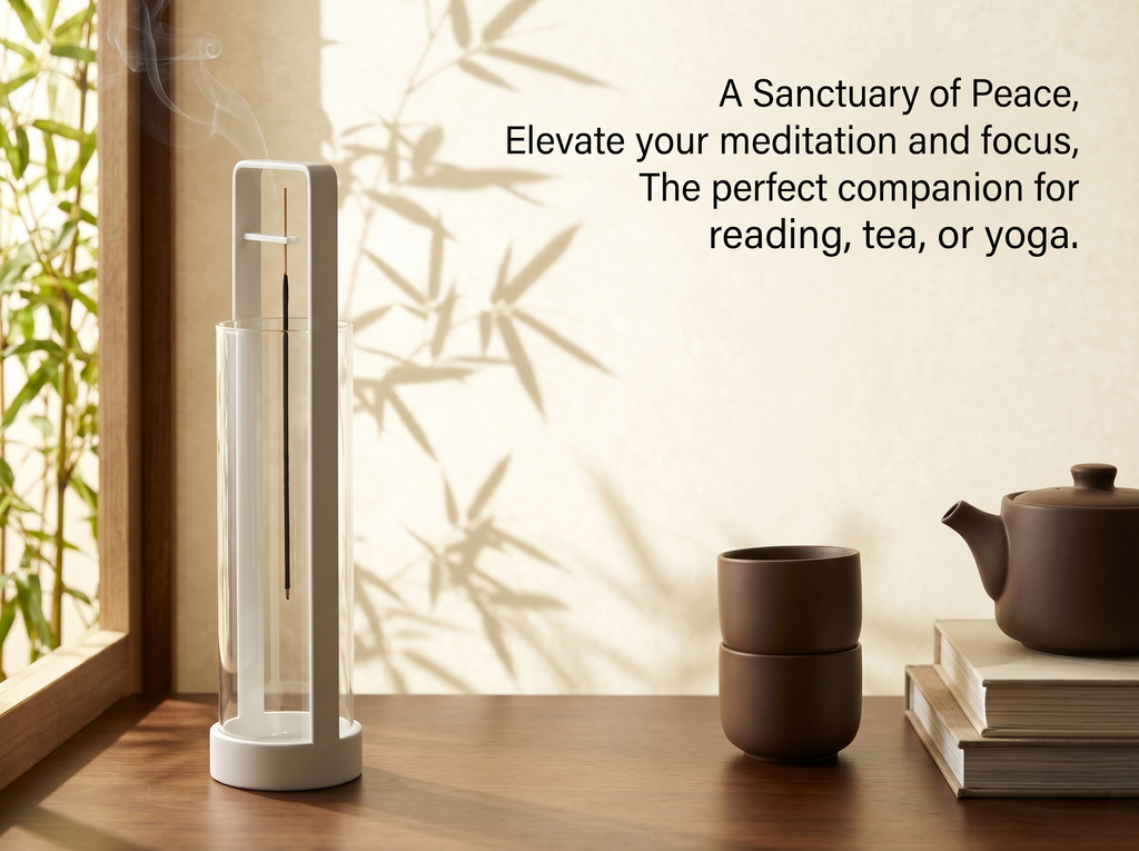 Zenflowing Detachable Glass Hanging Incense Burner