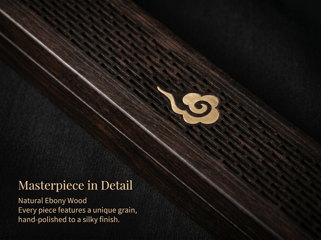 Zenflowing Ebony Wood Horizontal Incense Box