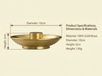 Zenflowing Brass Bagua I Ching Incense Holder Tray