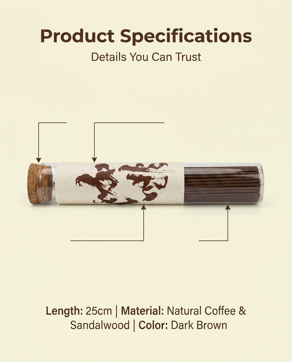 Zenflowing Energizing & Focus Enhancing Coffee Sandalwood Incense Stick