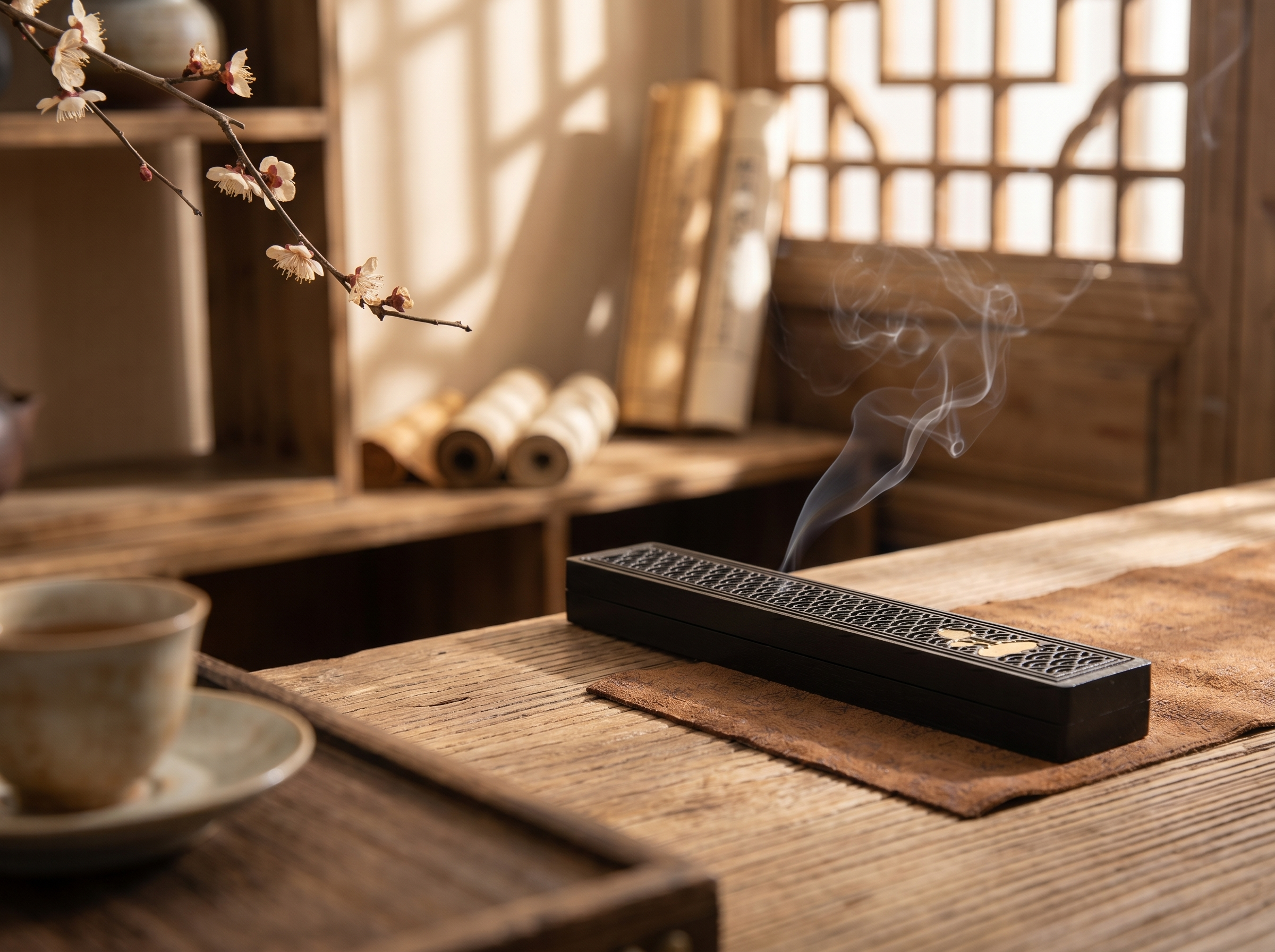 Zenflowing Horizontal Zen Aluminum Alloy Incense Burner