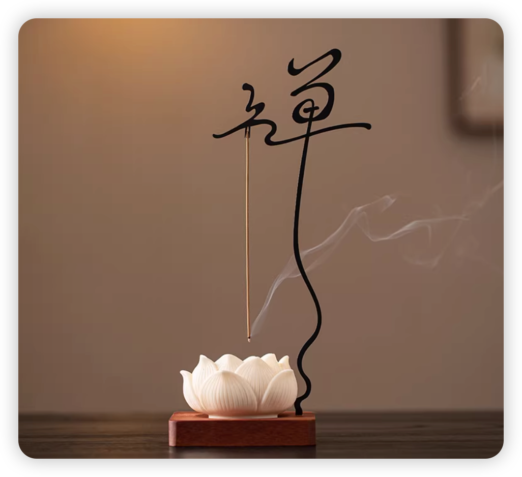 Zenflowing Lotus Serenity Inverted Incense Holder