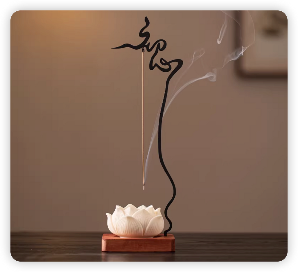 Zenflowing Lotus Serenity Inverted Incense Holder