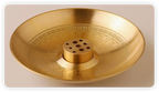 Zenflowing Brass Bagua I Ching Incense Holder Tray