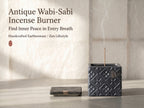 Zenflowing Antique Wabi-Sabi Earthenware Incense Burner