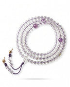 Zenflowing Natural White Crystal 108 Beads Mala Bracelet